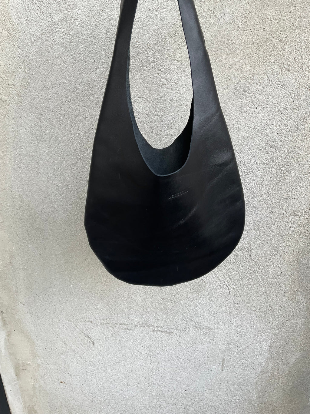 Black Leather Hobo Bag – Made in Berlin