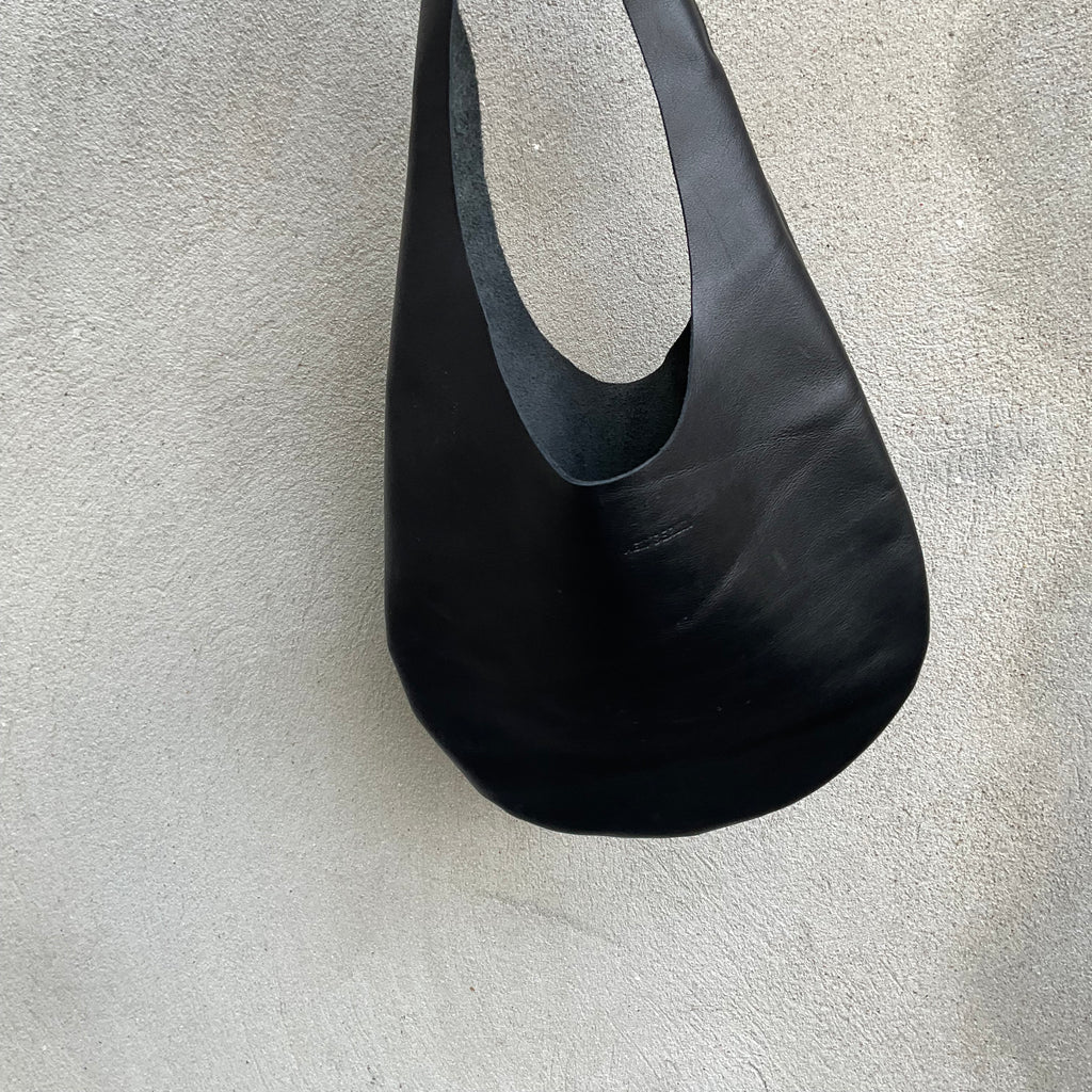 Black Leather Hobo Bag – Made in Berlin