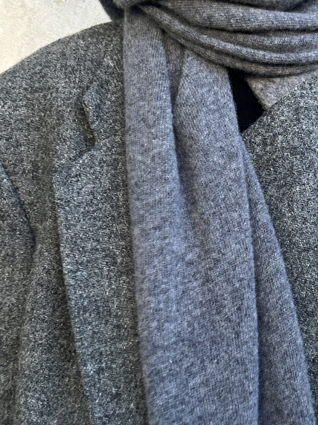 Classic Baby Merino Scarf Grey Scarf