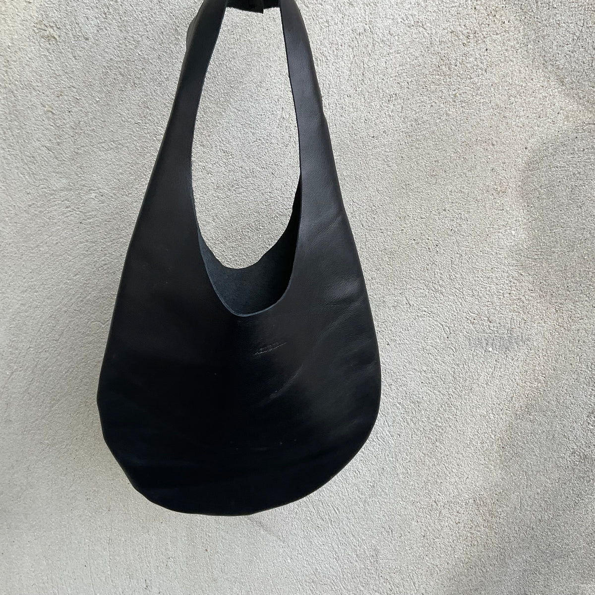 Black Leather Hobo Bag – Made in Berlin