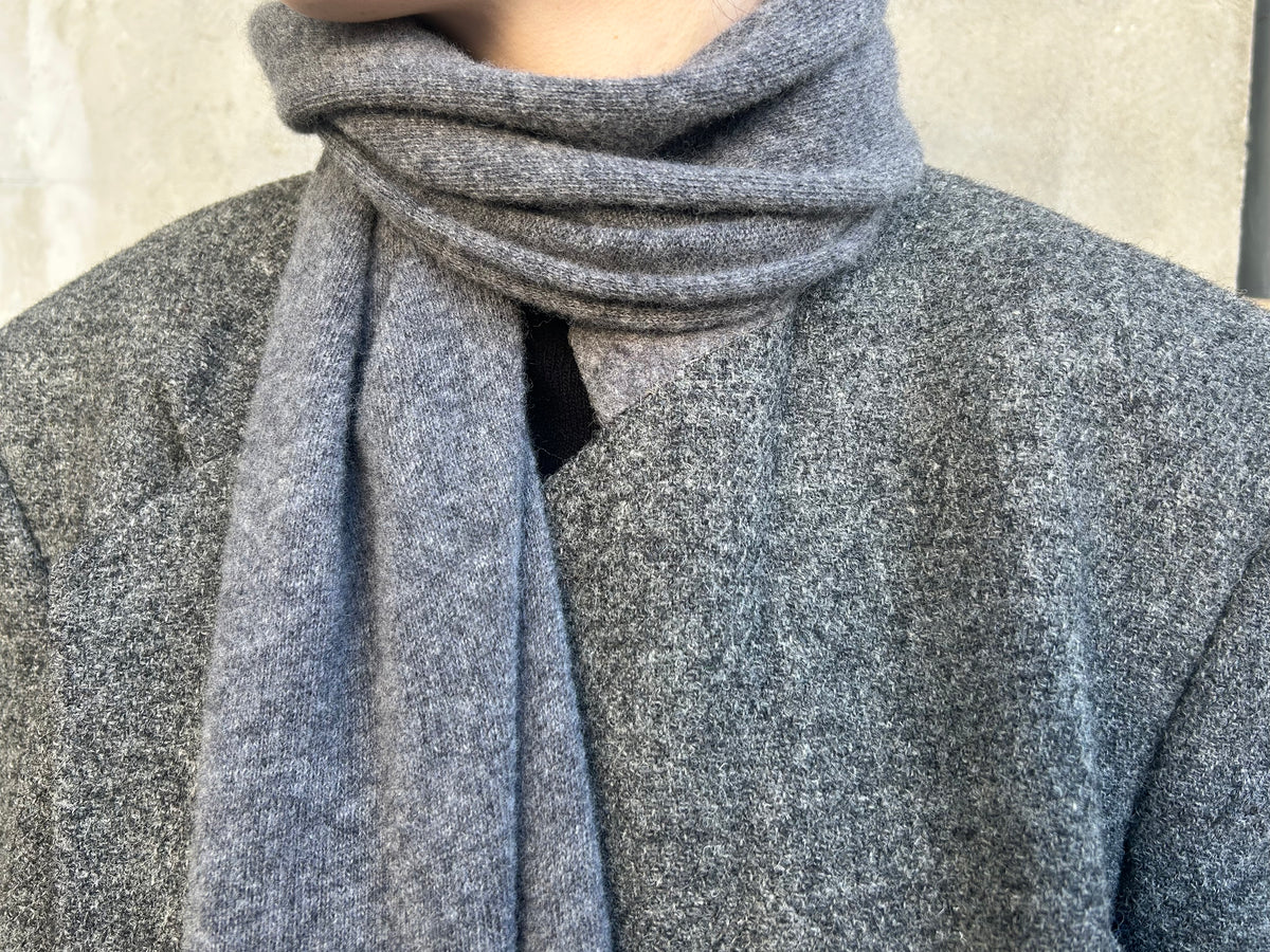 Classic Baby Merino Scarf Grey Scarf
