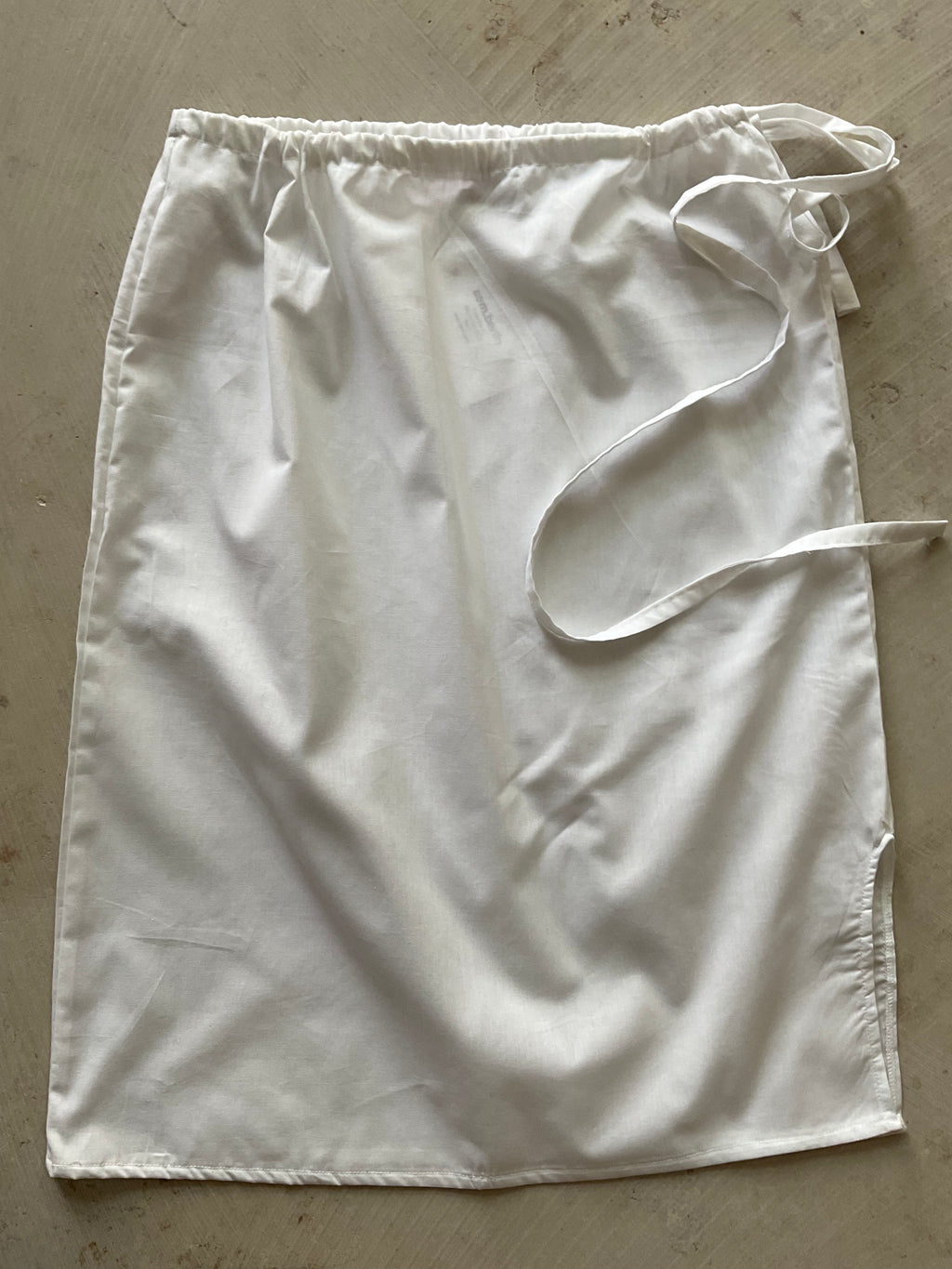 Lotta Cotton Midi Skirt –/ White