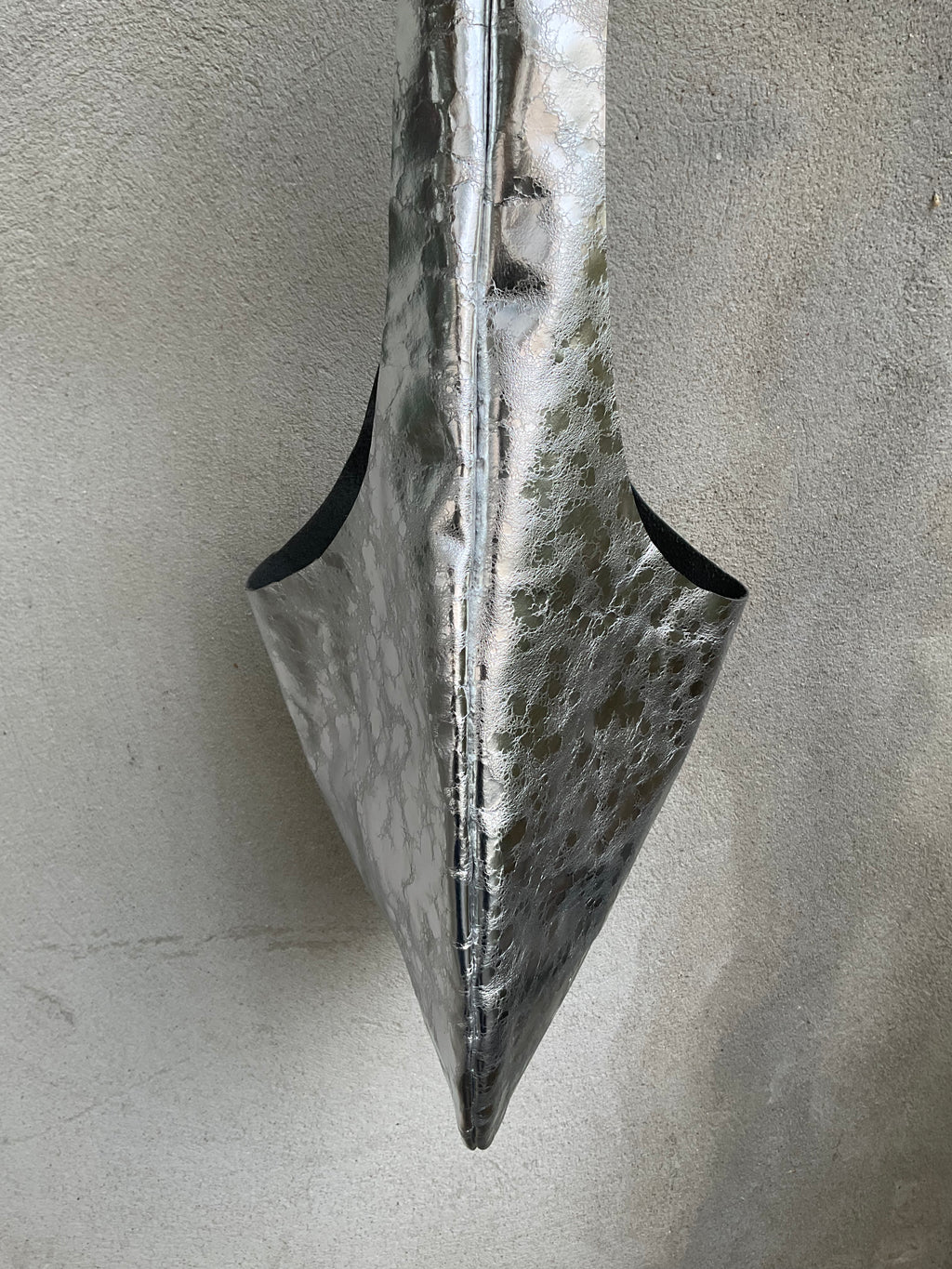 Silver Leather Hobo Bag – One of a Kind