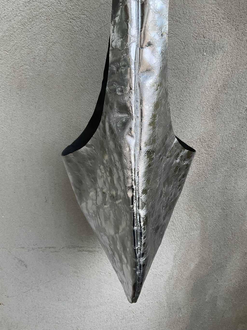 Silver Leather Hobo Bag – One of a Kind