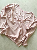 Bella Top — Open Back (Brushed Cotton) dust pink