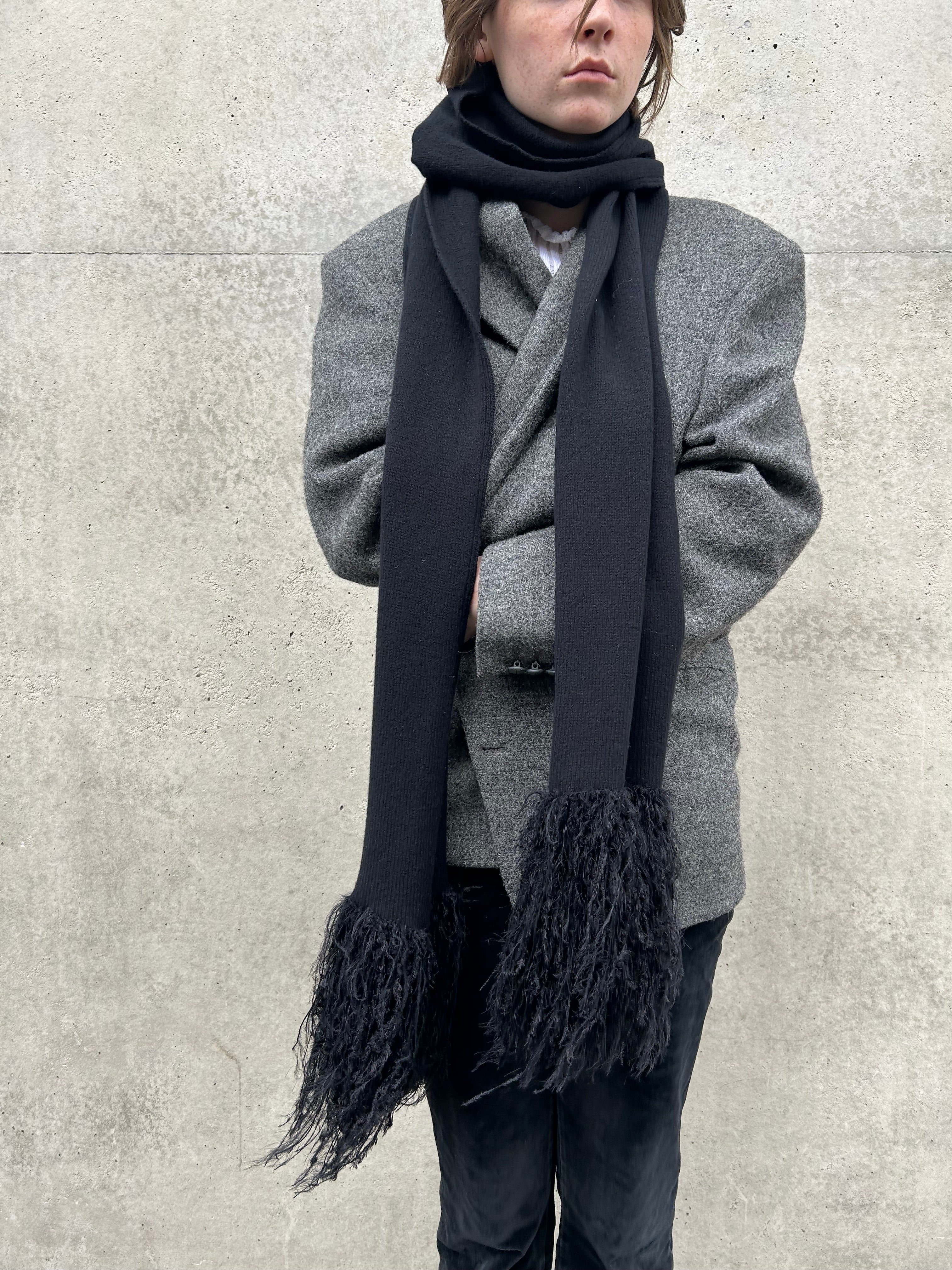 Merino Scarf with Fluffy Fringes – Pre-Order