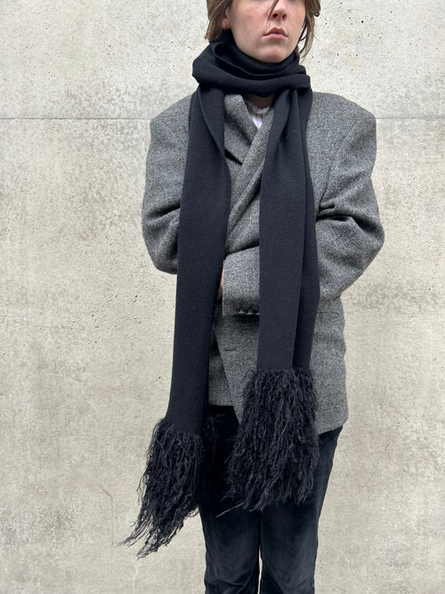 Merino Scarf with Fluffy Fringes – Pre-Order