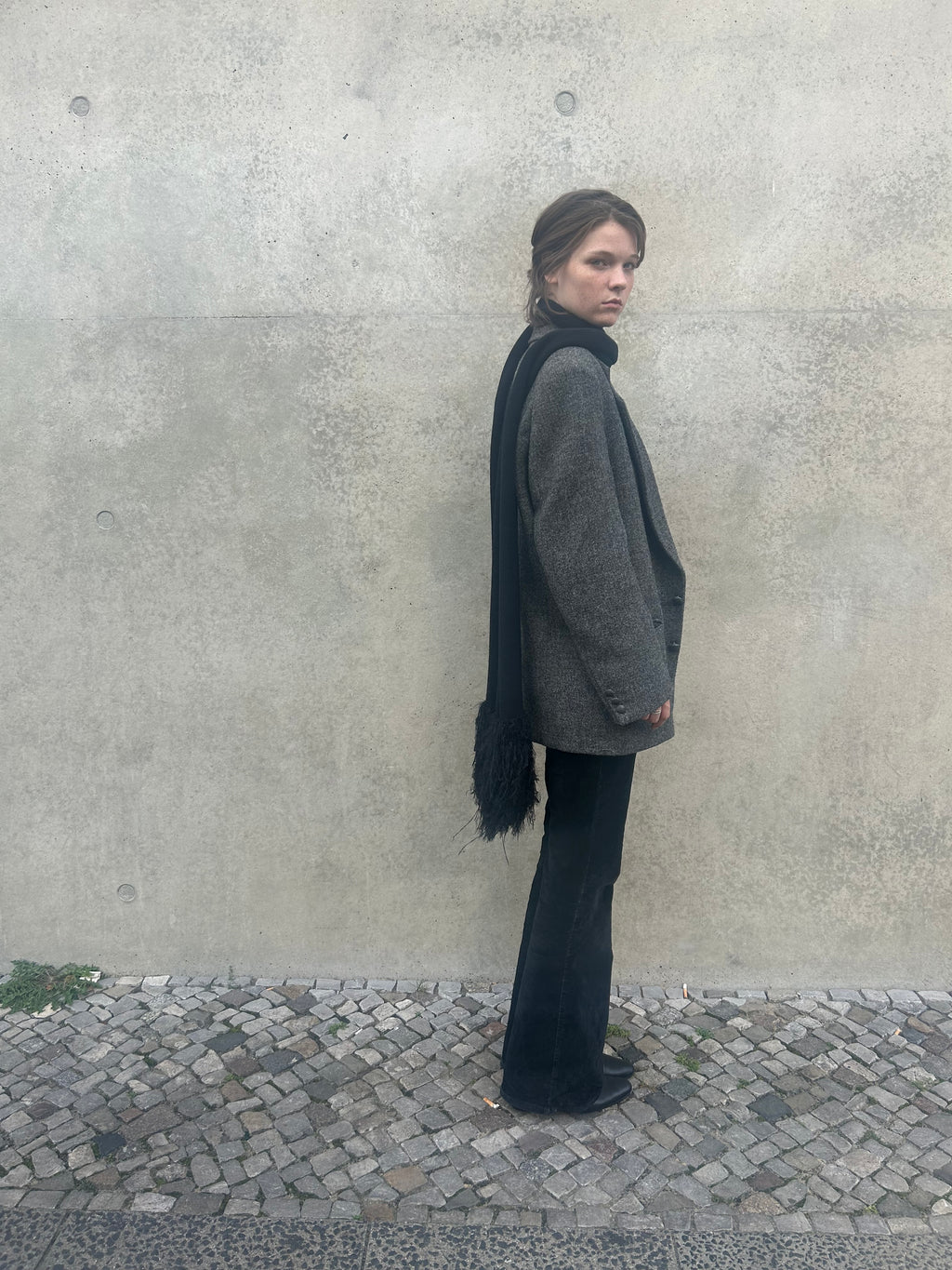 Merino Scarf with Fluffy Fringes – Pre-Order