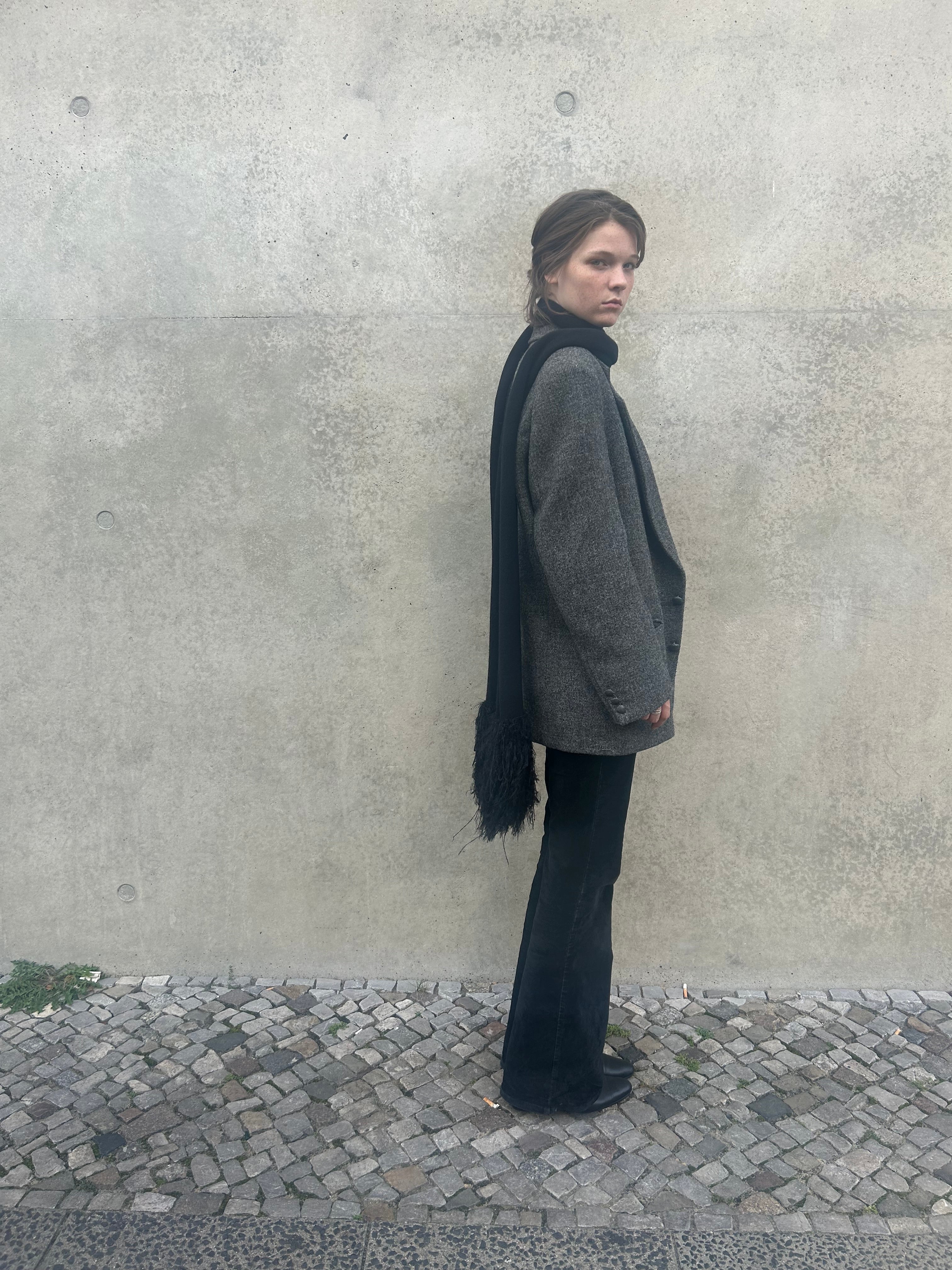 Merino Scarf with Fluffy Fringes – Pre-Order