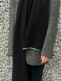 Merino Scarf with Mother-of-Pearl Buttons – Pre-Order