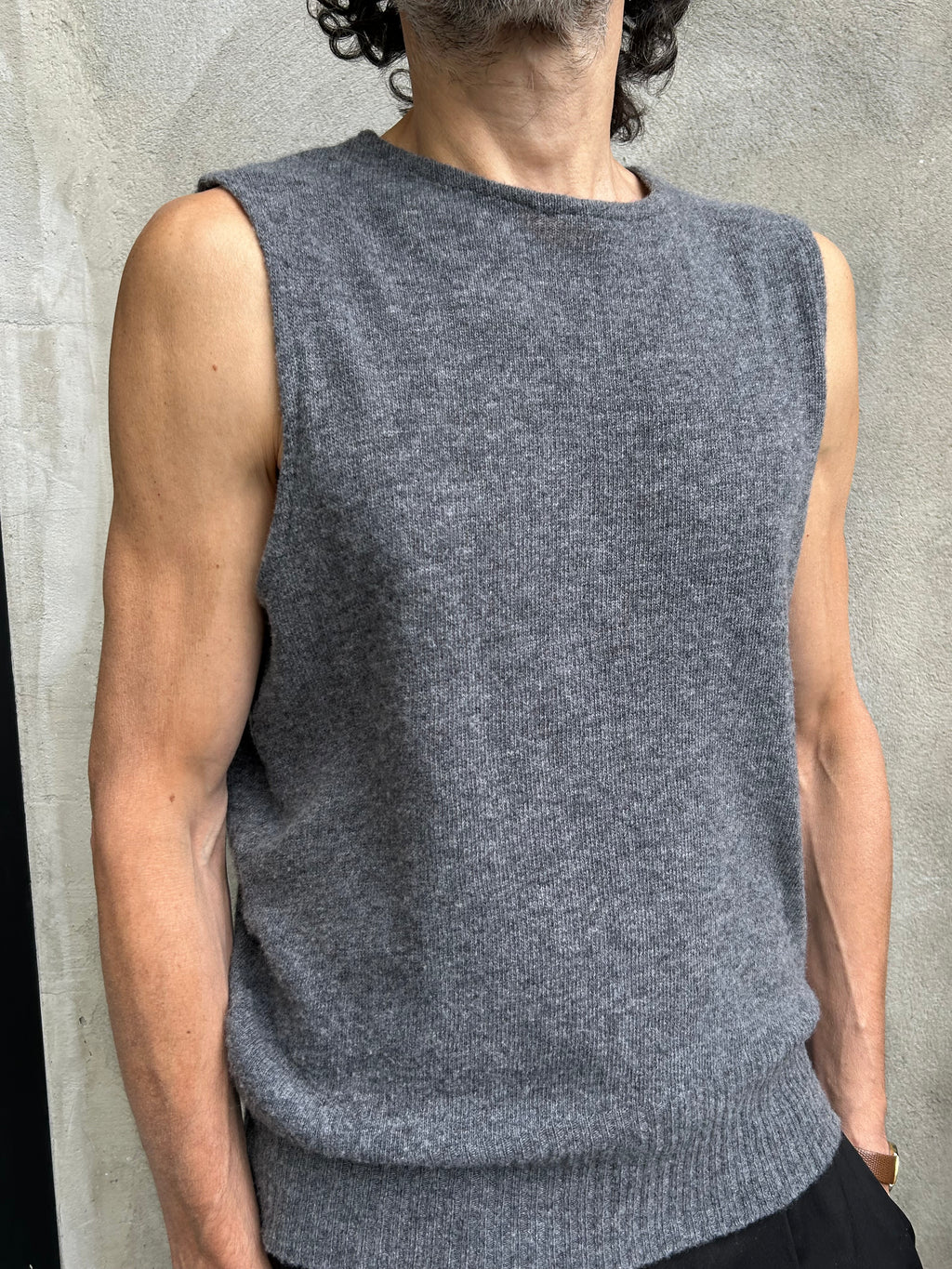 Frank – Baby Merino Knit Top grey