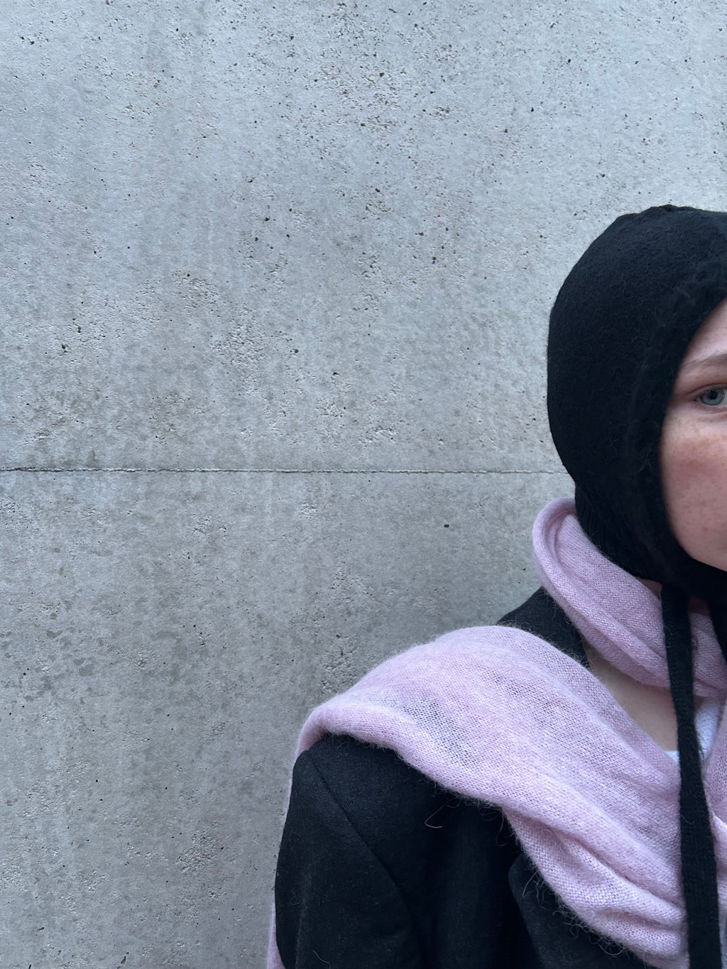 Merino Wool Bonnet with Mother-Handmade in Berlin