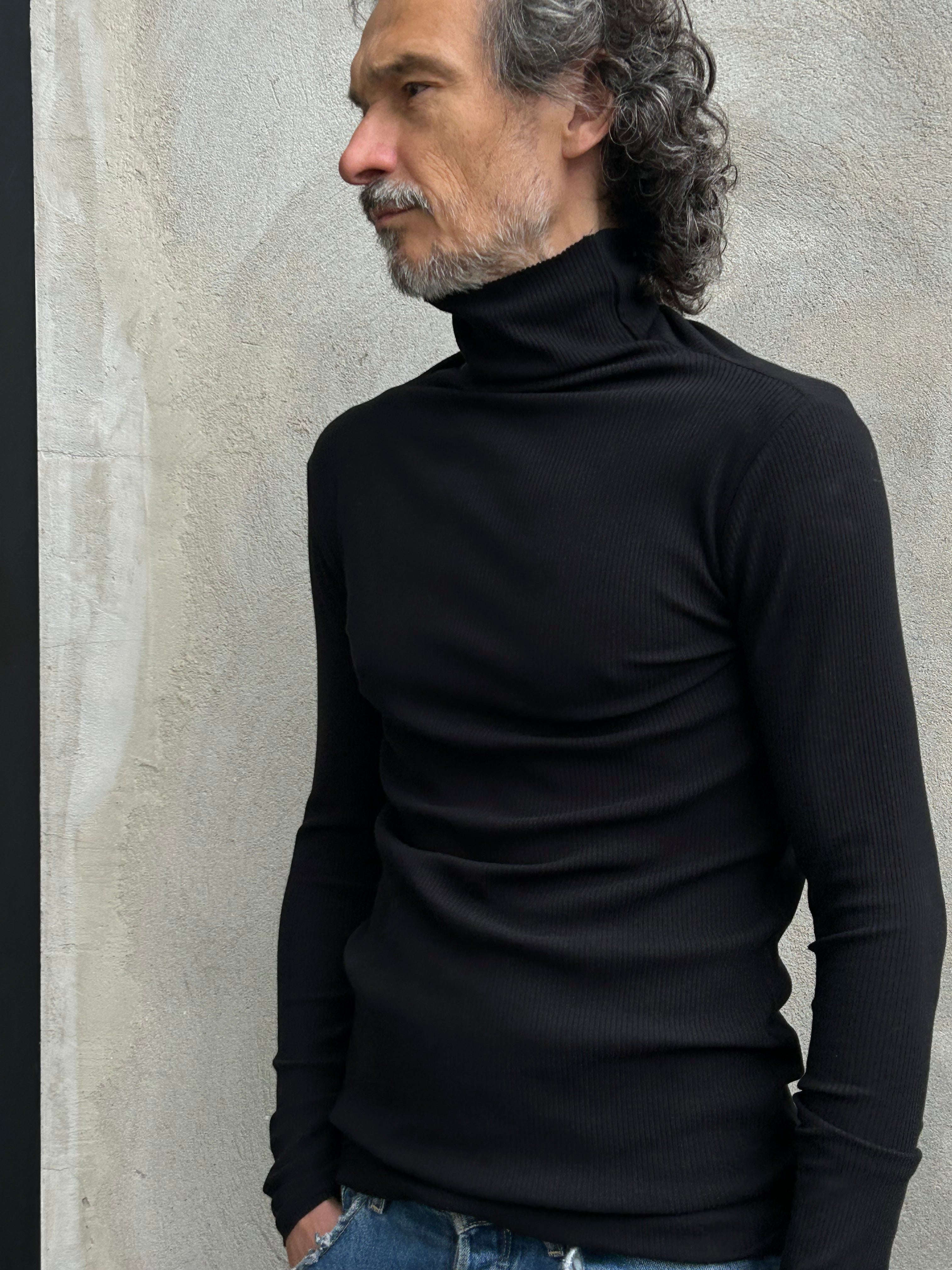 Harry Cotton Rib High Neck Top