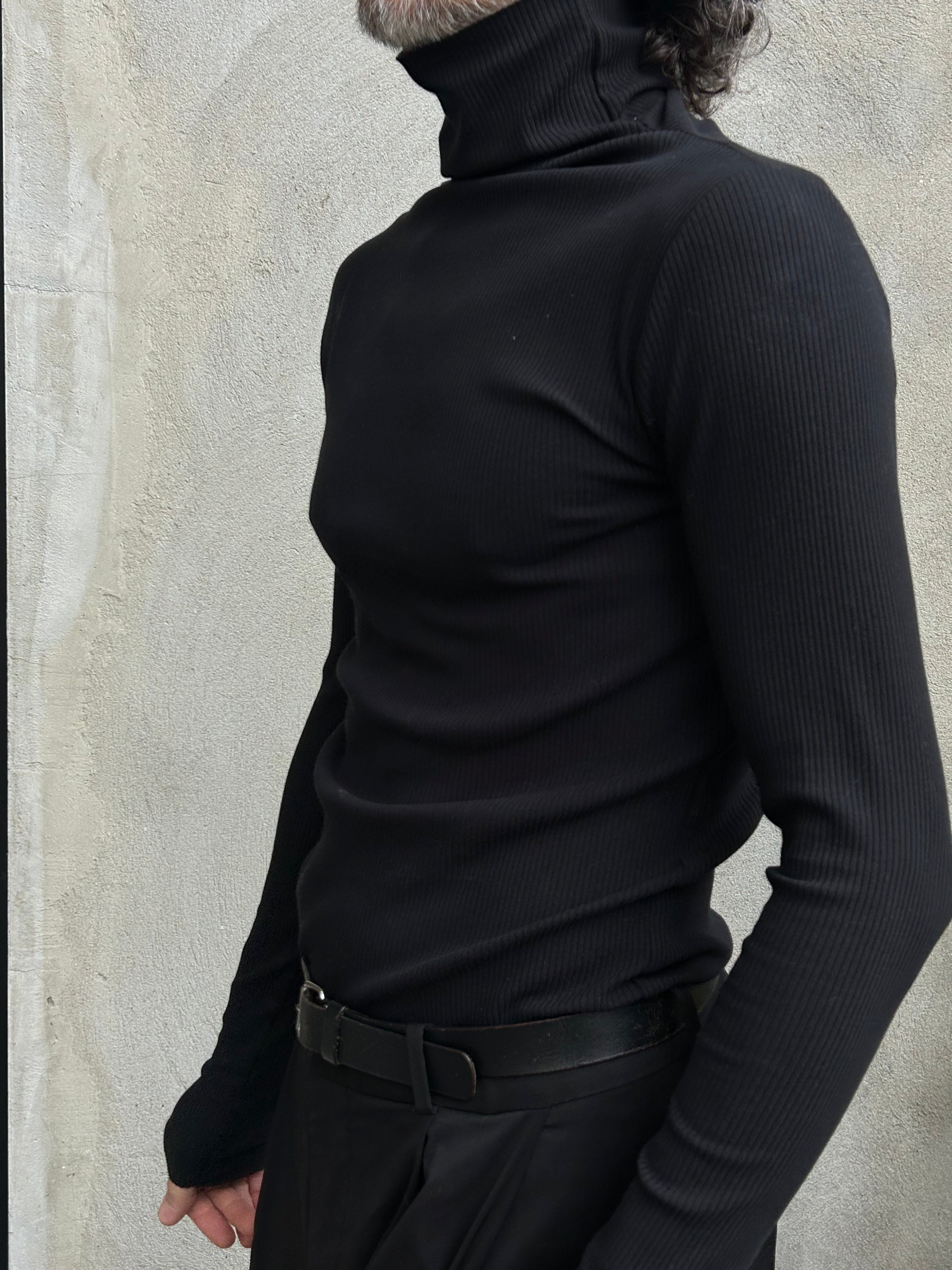 Harry Cotton Rib High Neck Top