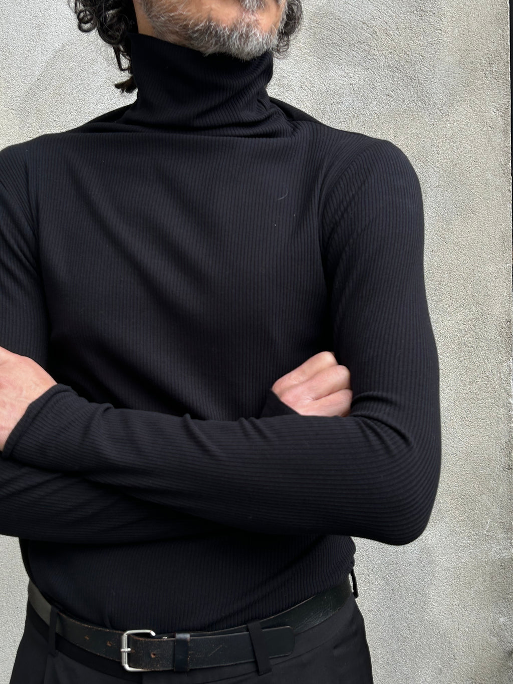 Harry Cotton Rib High Neck Top