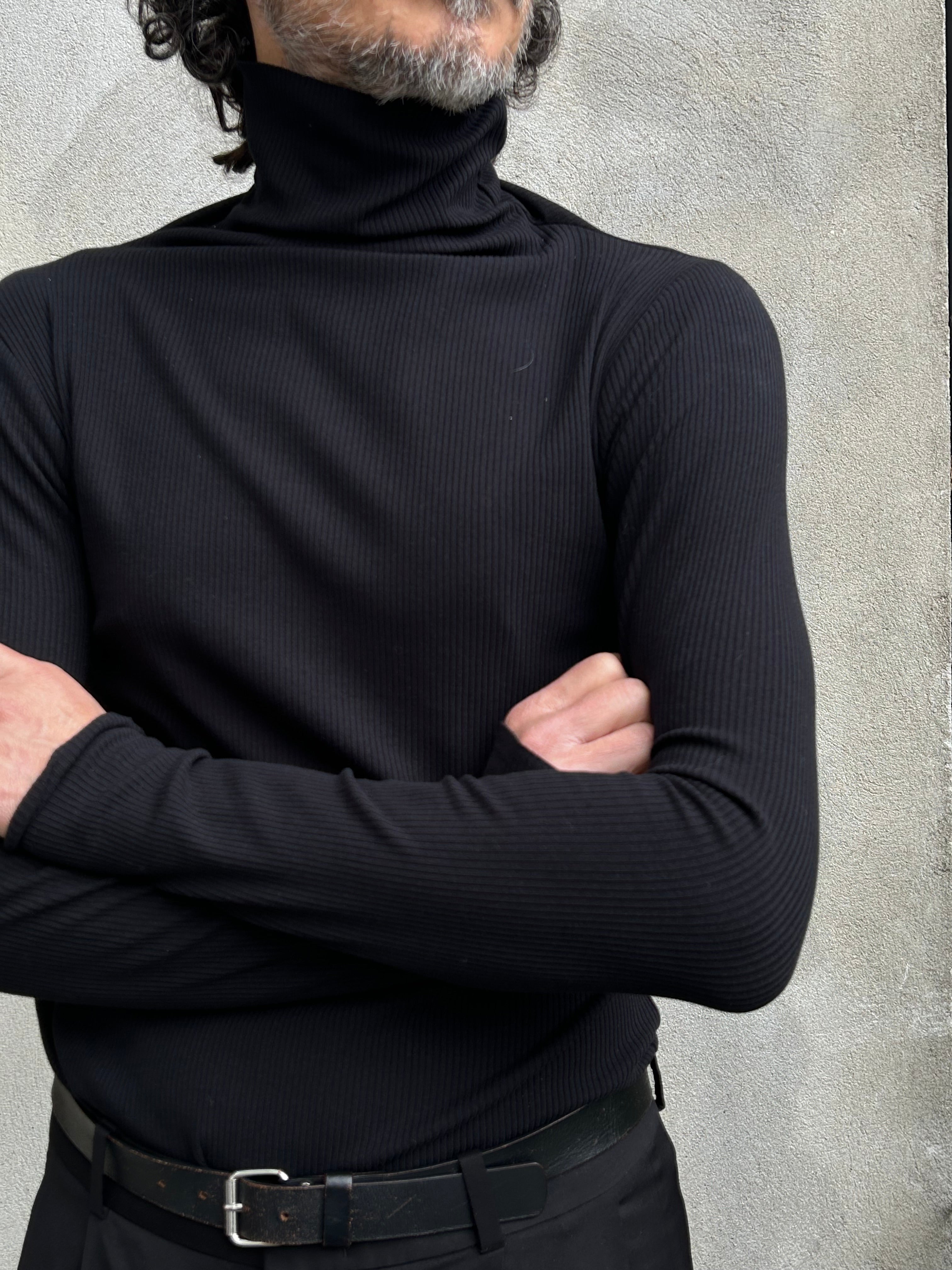 Harry Cotton Rib High Neck Top