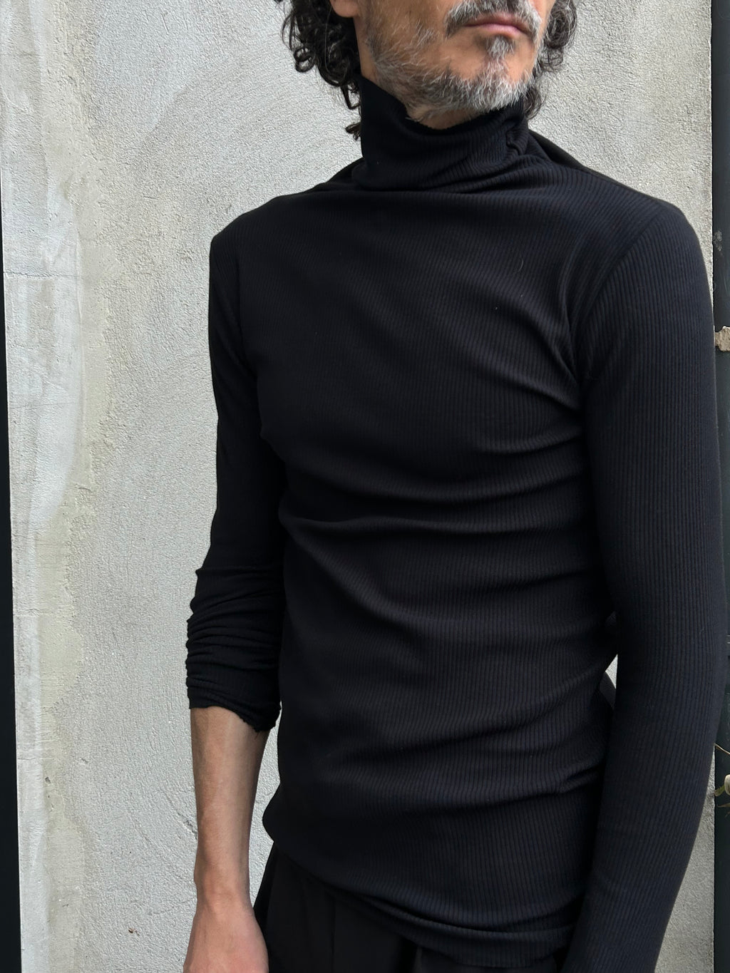 Harry Cotton Rib High Neck Top