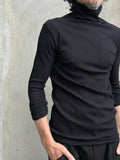 Harry Cotton Rib High Neck Top