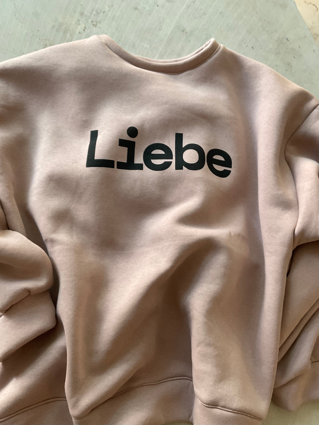 White Liebe sweatshirt Pullover dust pink