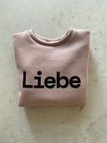 White Liebe sweatshirt Pullover dust pink