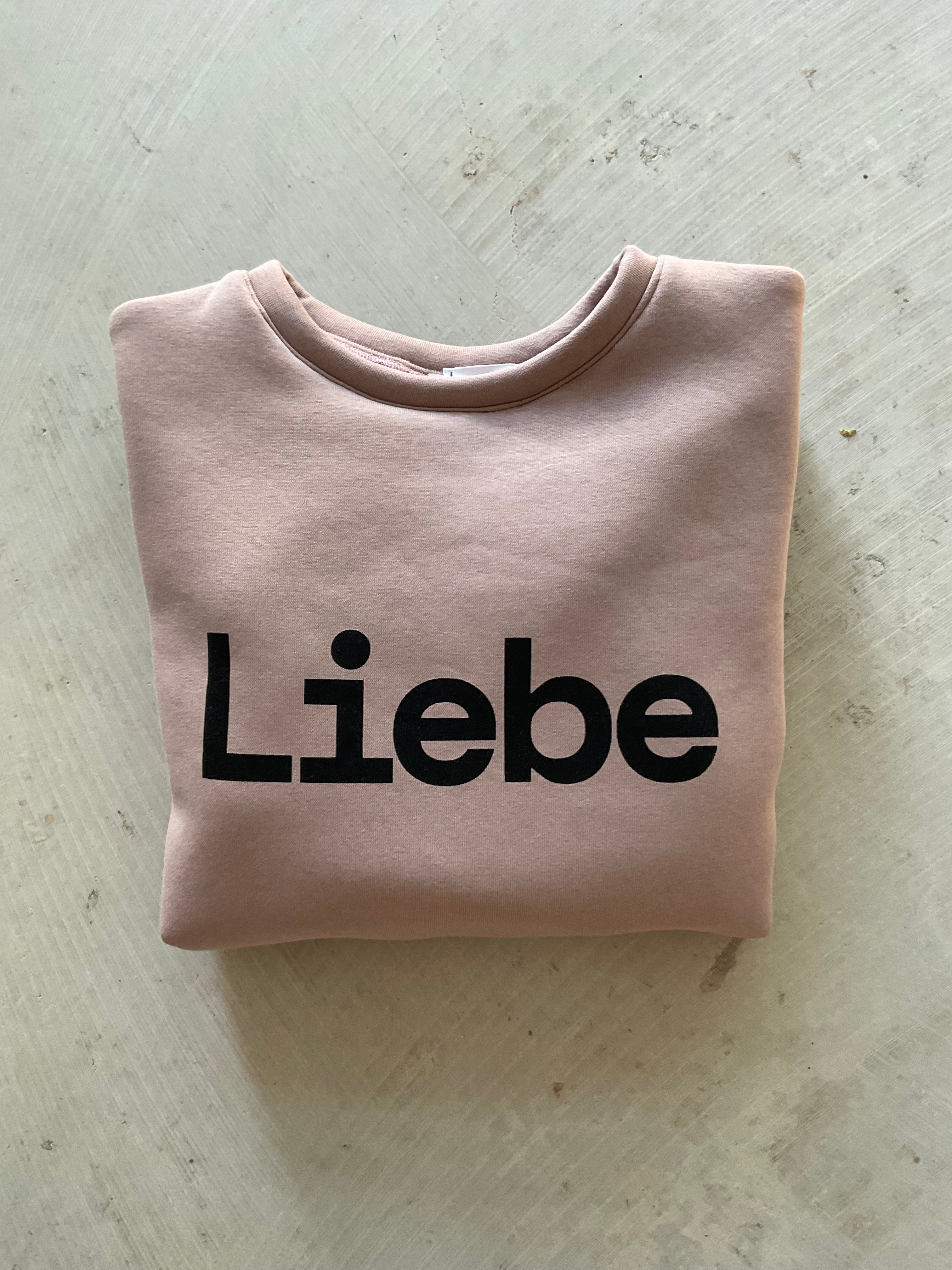 White Liebe sweatshirt Pullover dust pink
