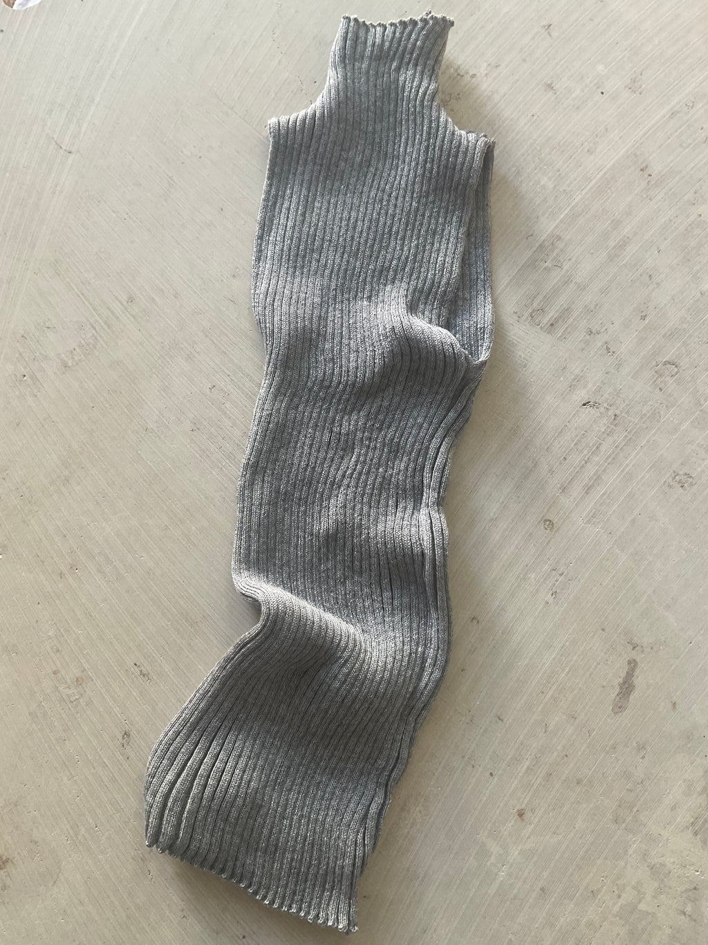 Merino Knitted Rib Top – Handmade in Berlin light grey