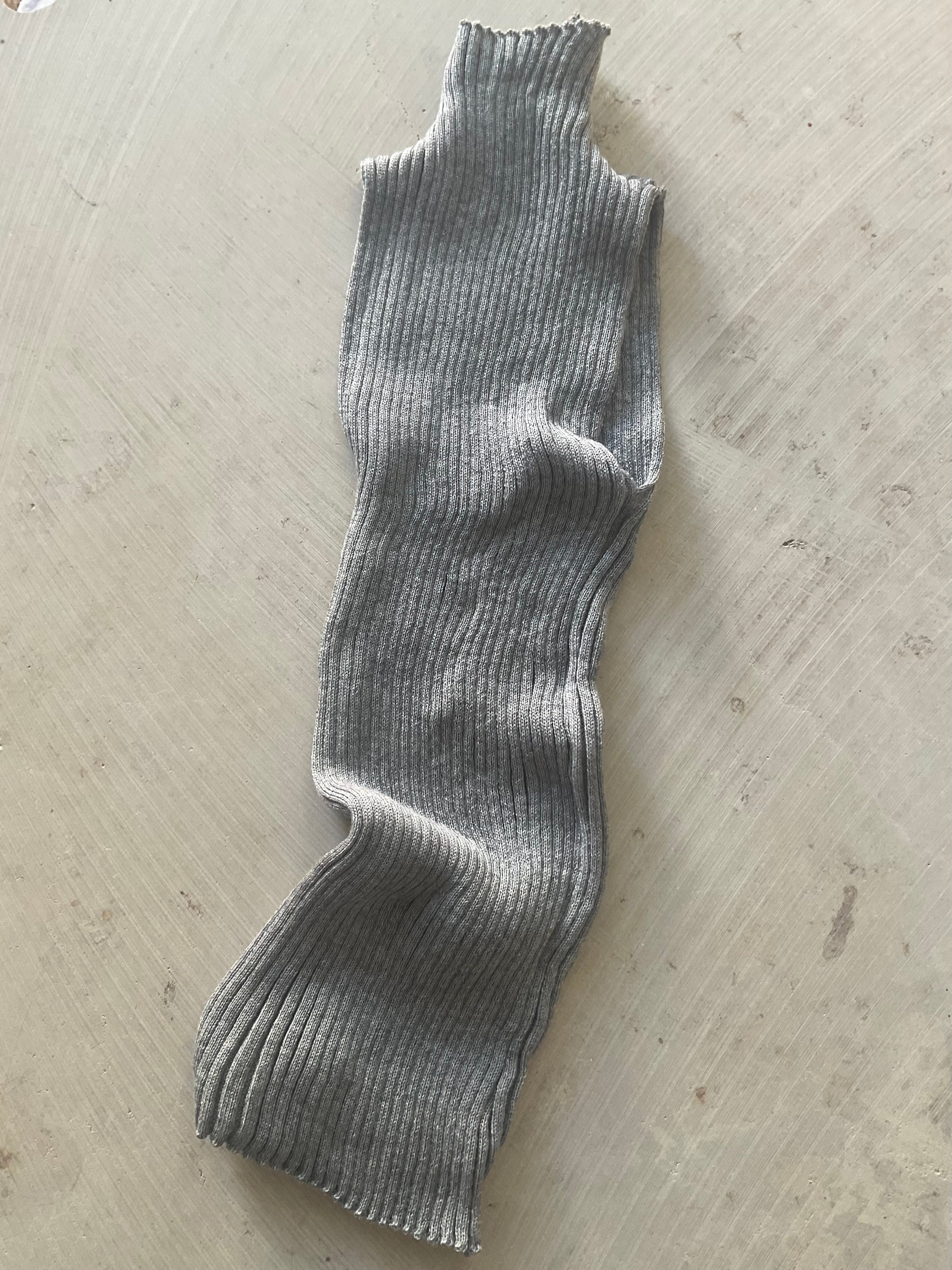 Merino Knitted Rib Top – Handmade in Berlin light grey