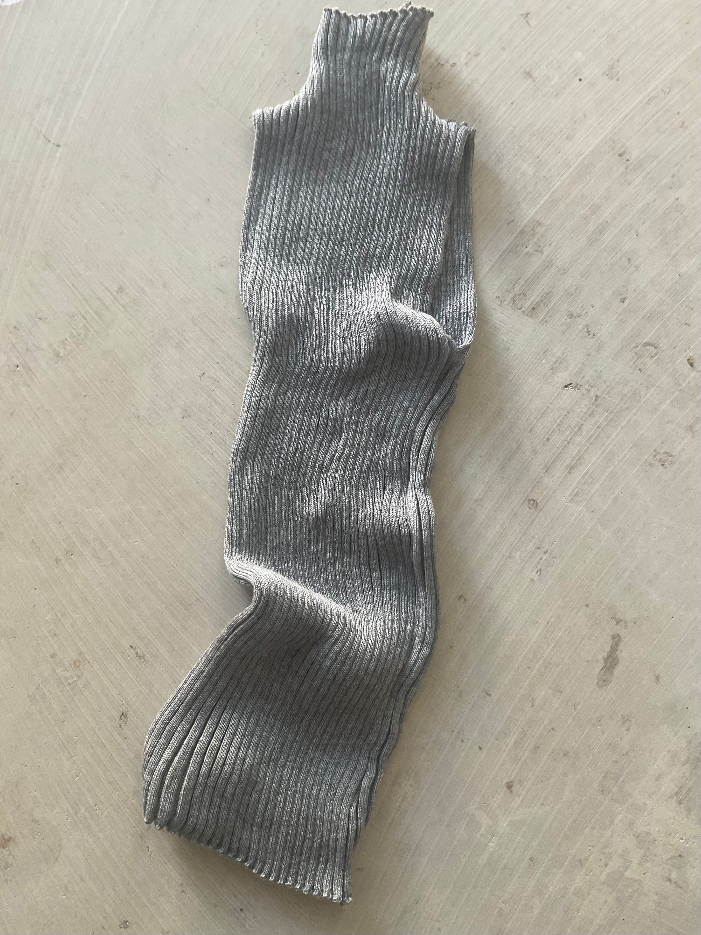 Merino Knitted Rib Top – Handmade in Berlin light grey