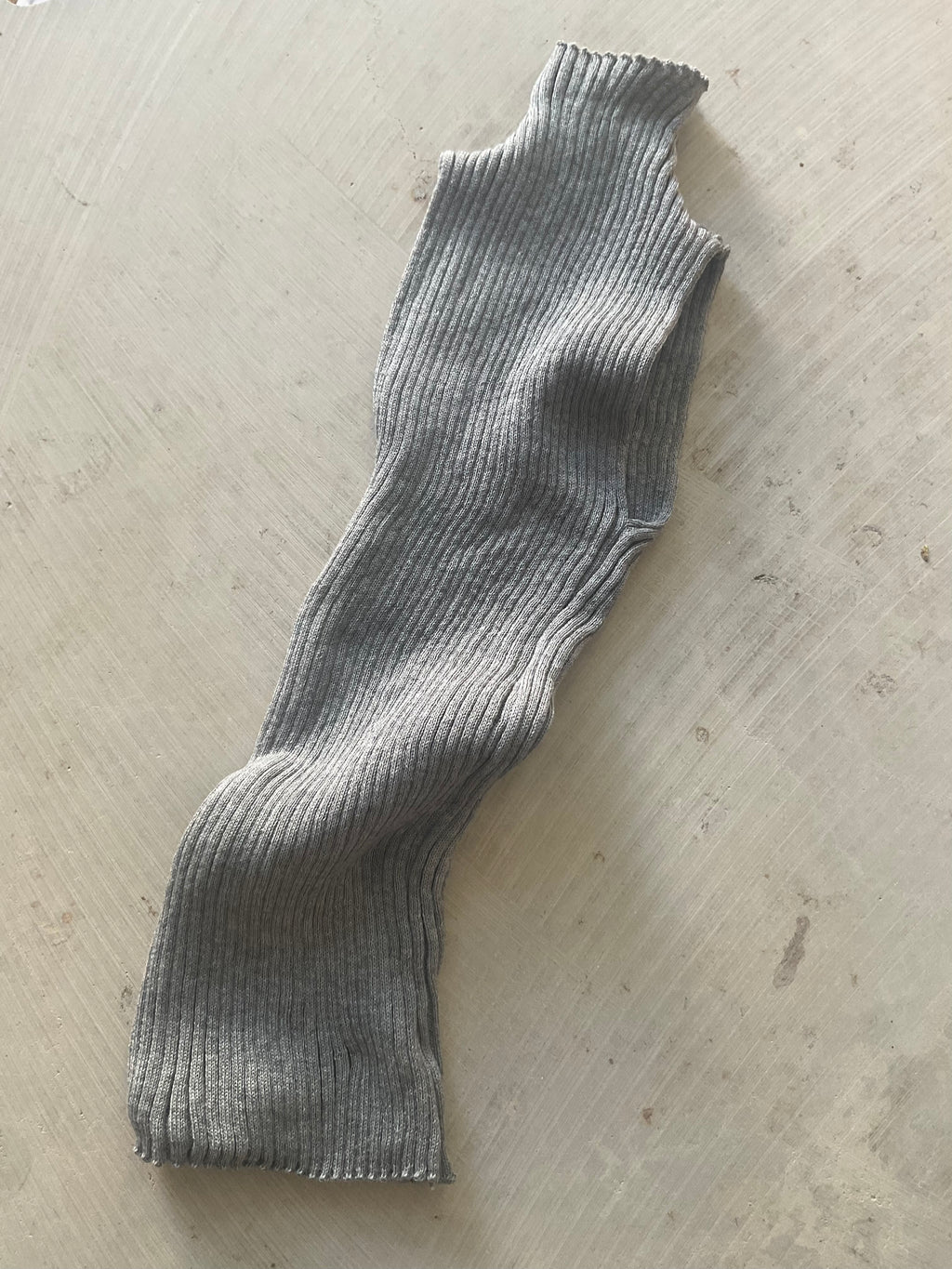 Merino Knitted Rib Top – Handmade in Berlin light grey