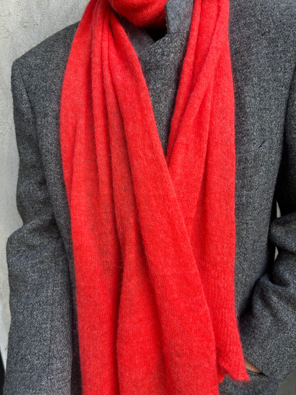 Alpaca Scarf Coral  – Pre-Order