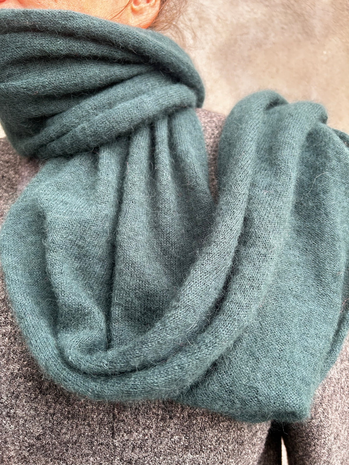 Alpaca Scarf dark green – Pre-Order