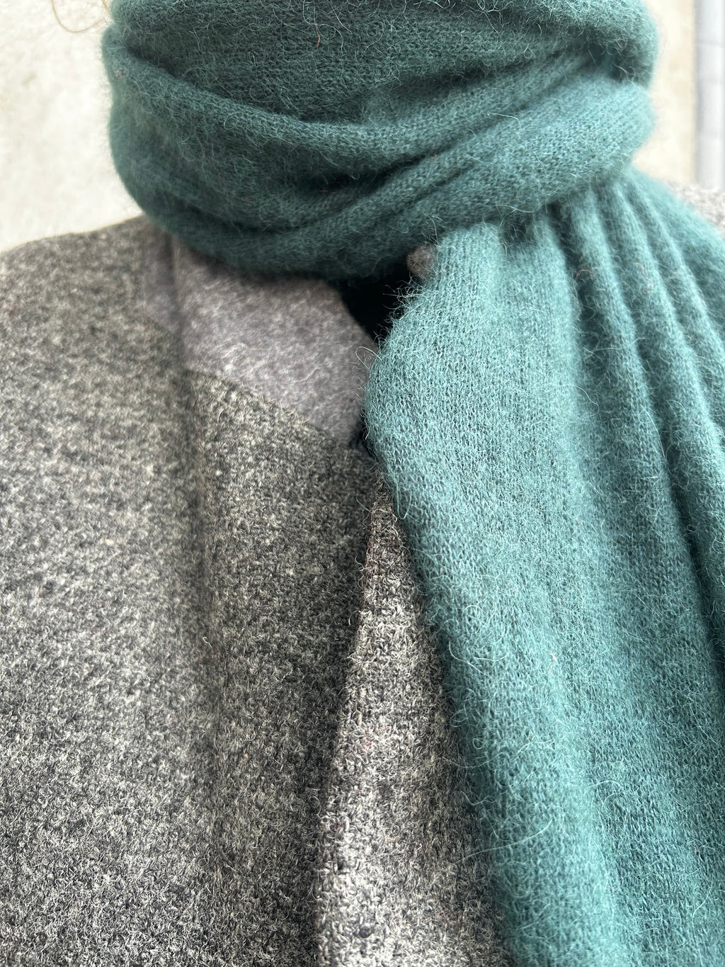 Alpaca Scarf dark green – Pre-Order