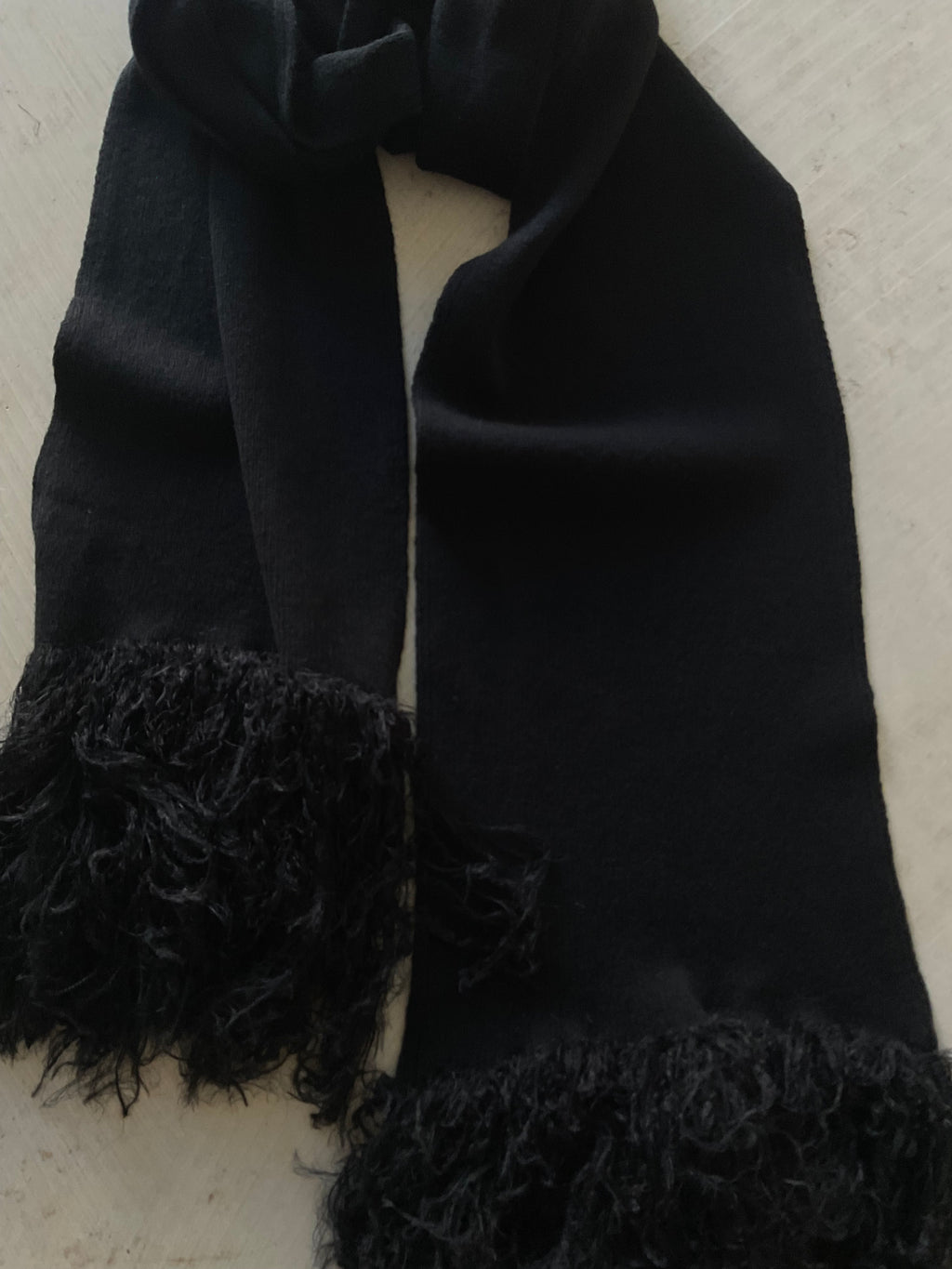 Merino Scarf with Fluffy Fringes – Pre-Order