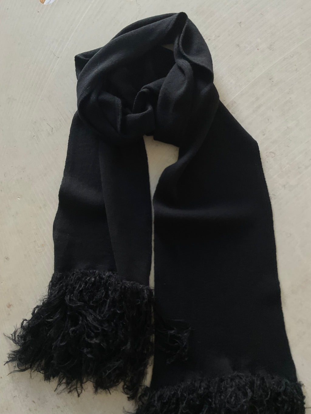 Merino Scarf with Fluffy Fringes – Pre-Order
