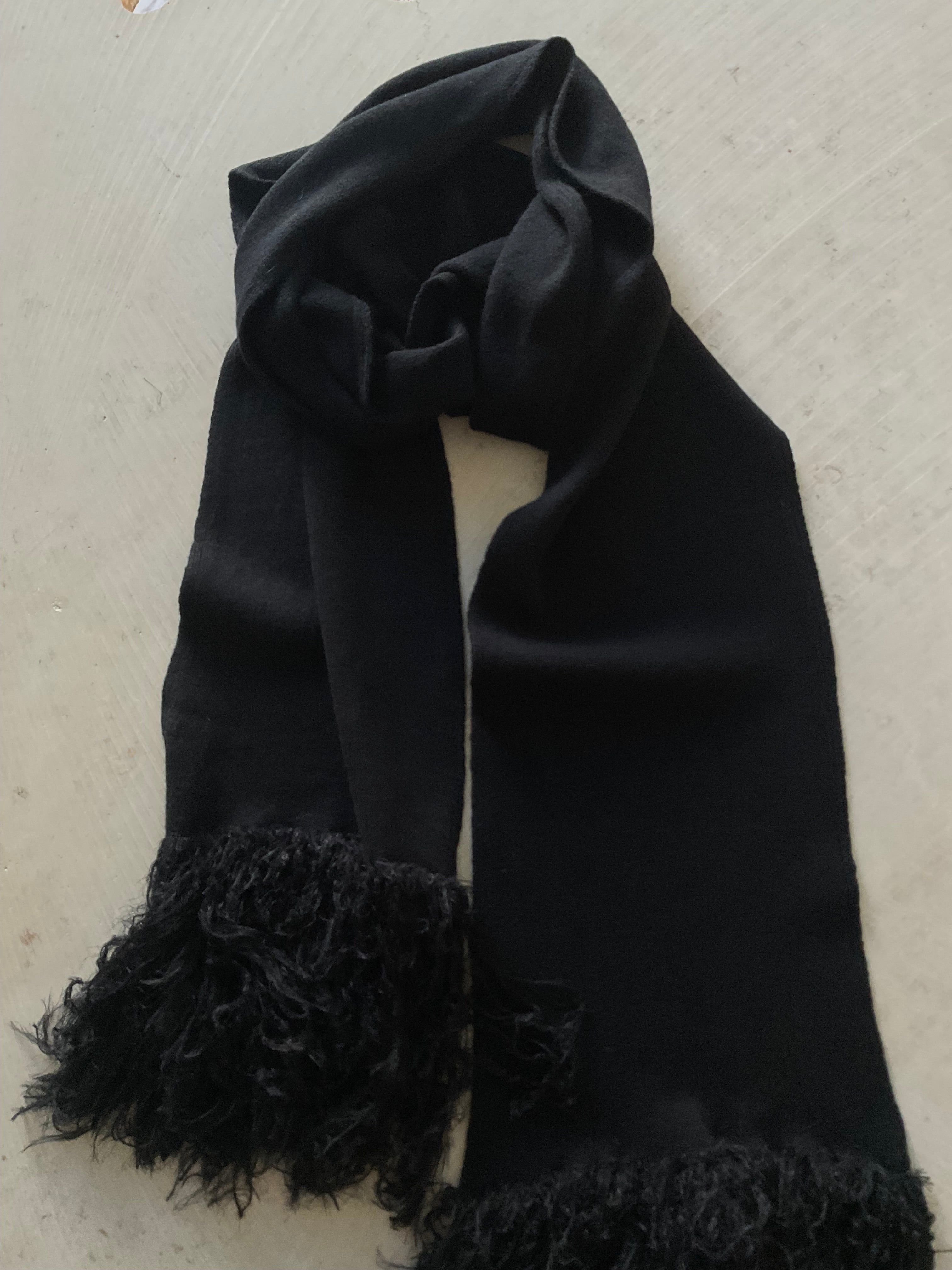 Merino Scarf with Fluffy Fringes – Pre-Order