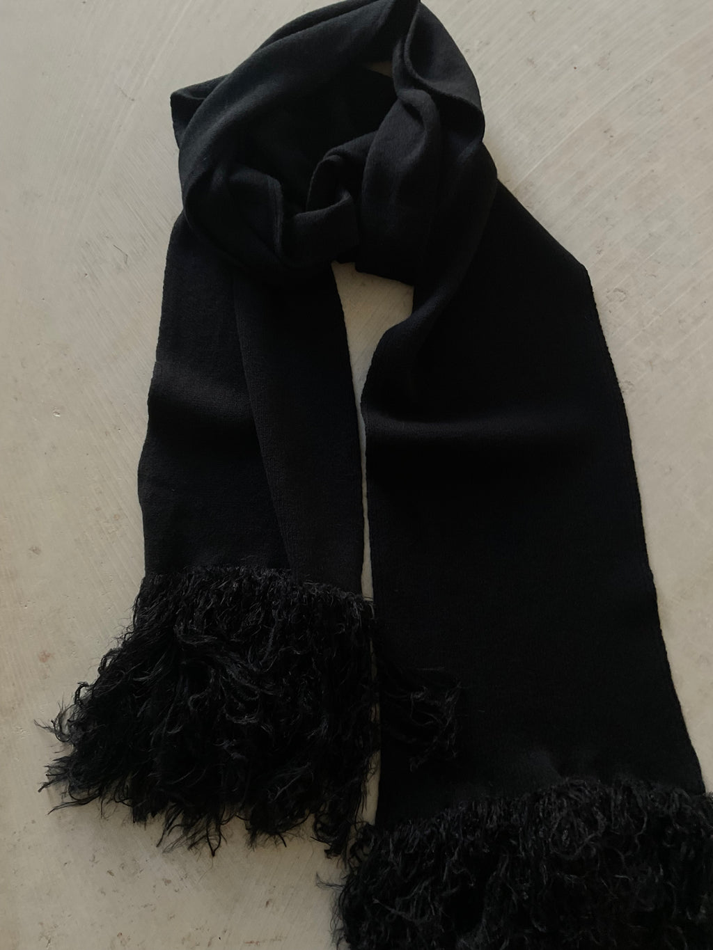 Merino Scarf with Fluffy Fringes – Pre-Order