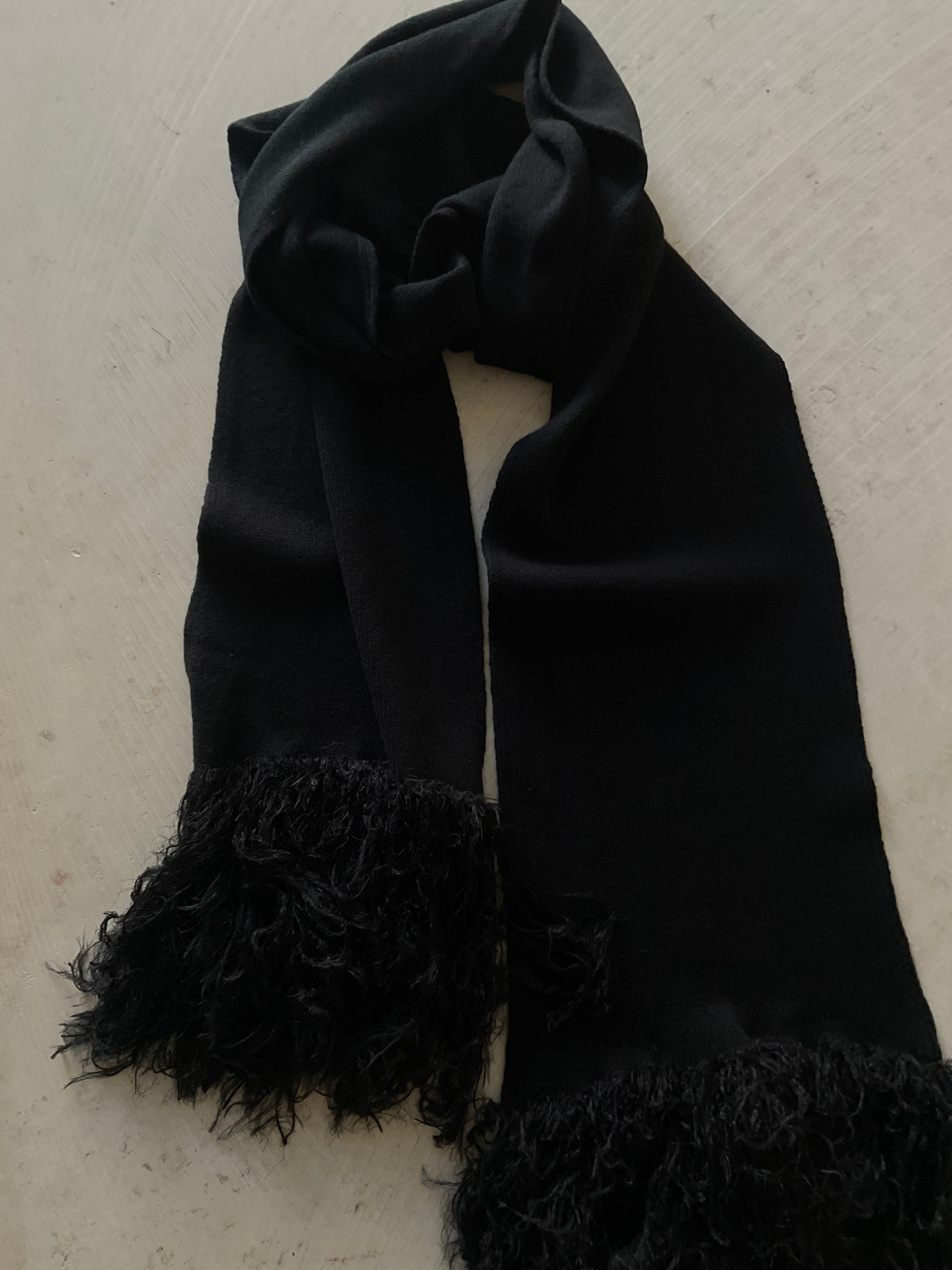Merino Scarf with Fluffy Fringes – Pre-Order