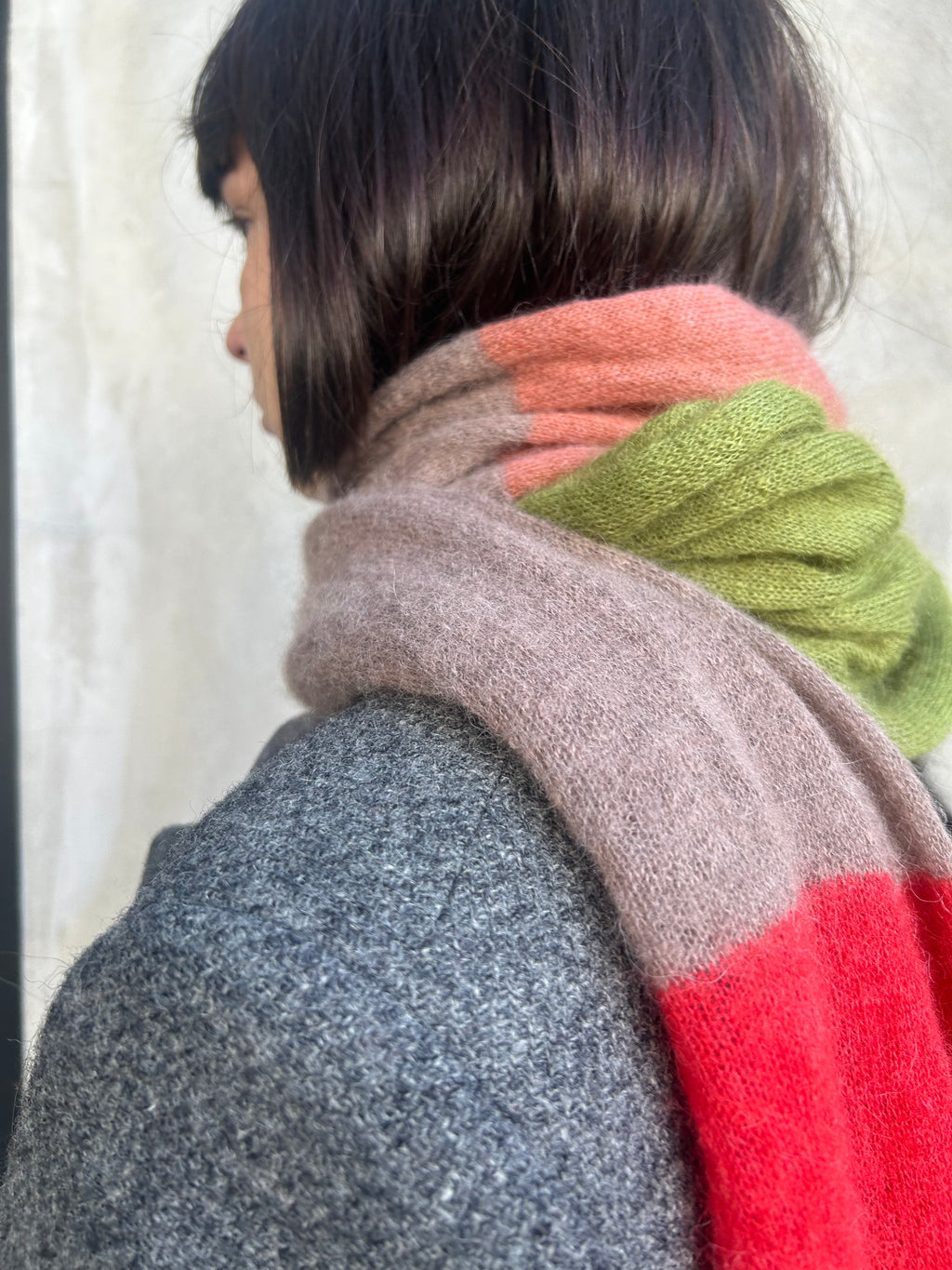Alpaca Scarf Multicolour Stripes – One of a Kind