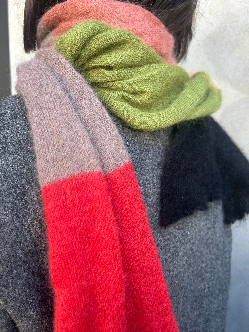 Alpaca Scarf Multicolour Stripes – One of a Kind