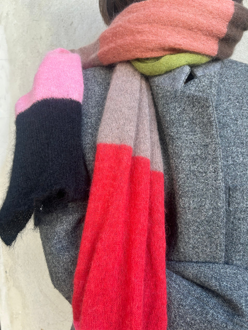 Alpaca Scarf Multicolour Stripes – One of a Kind