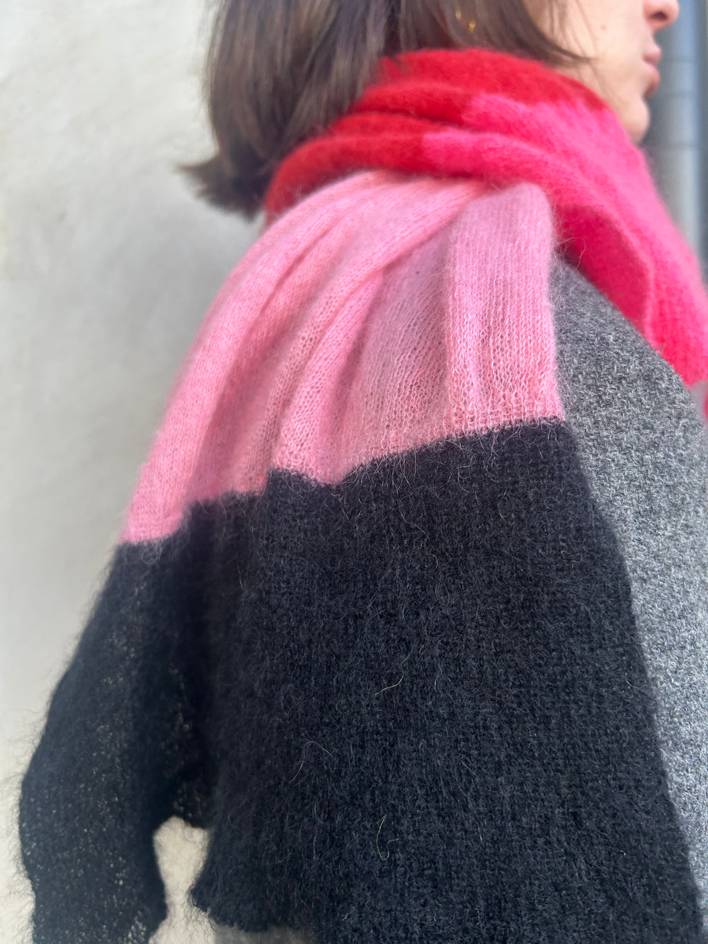 Alpaca Scarf Multicolour Stripes – One of a Kind