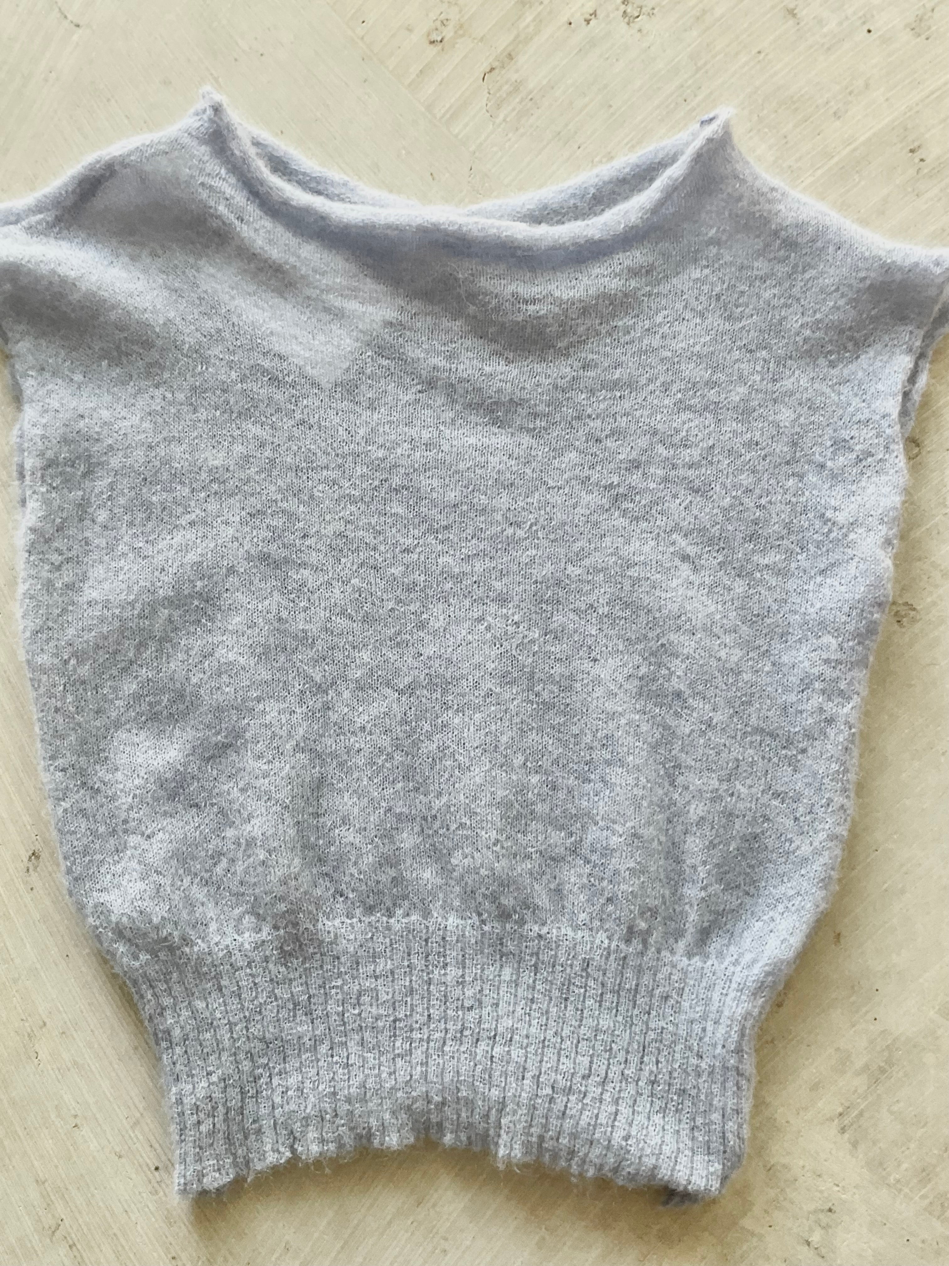 Luna — Baby Alpaca Suri Sleeveless Knit Top SKY BLUE