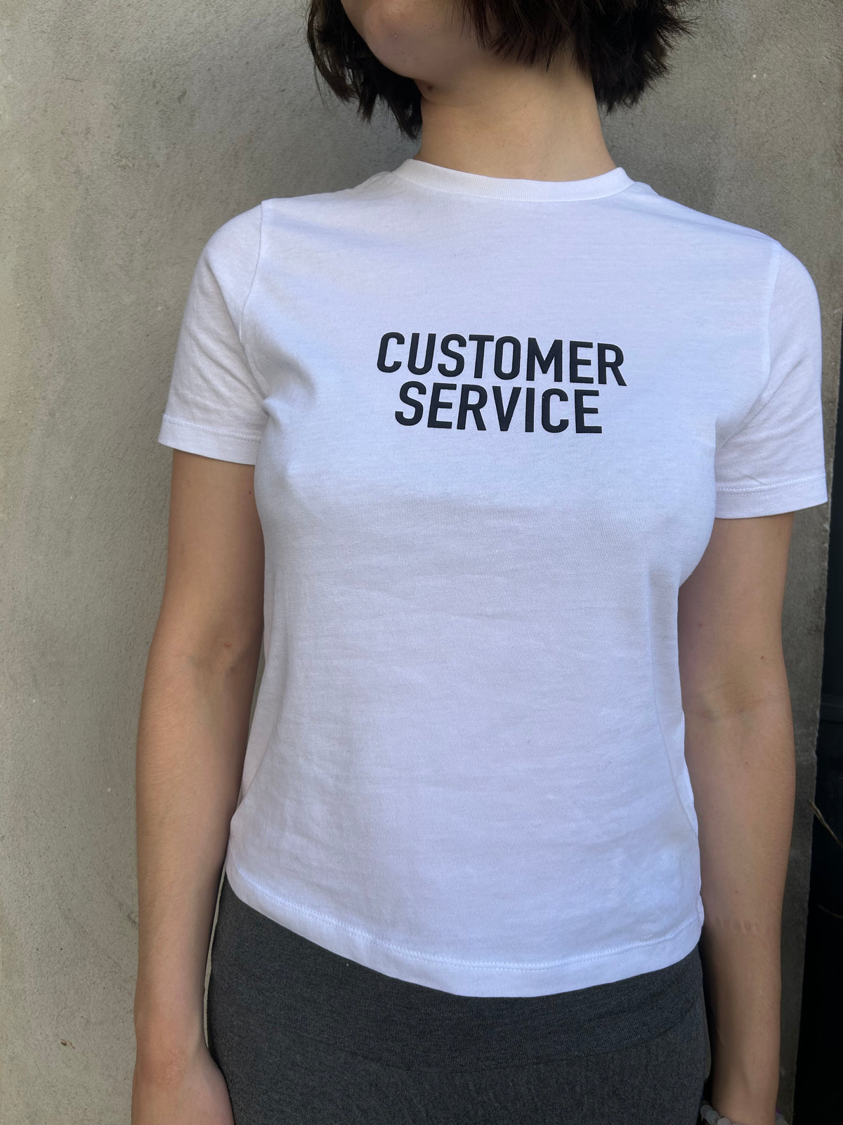 Customer Service Organic Cotton T-Shirt – White