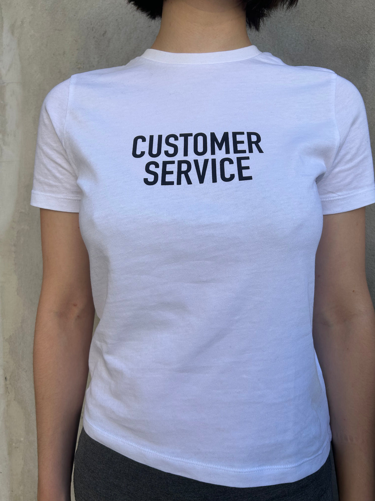 Customer Service Organic Cotton T-Shirt – White