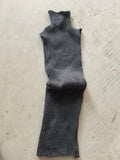 Merino Knitted Rib Top – Handmade in Berlin dark grey