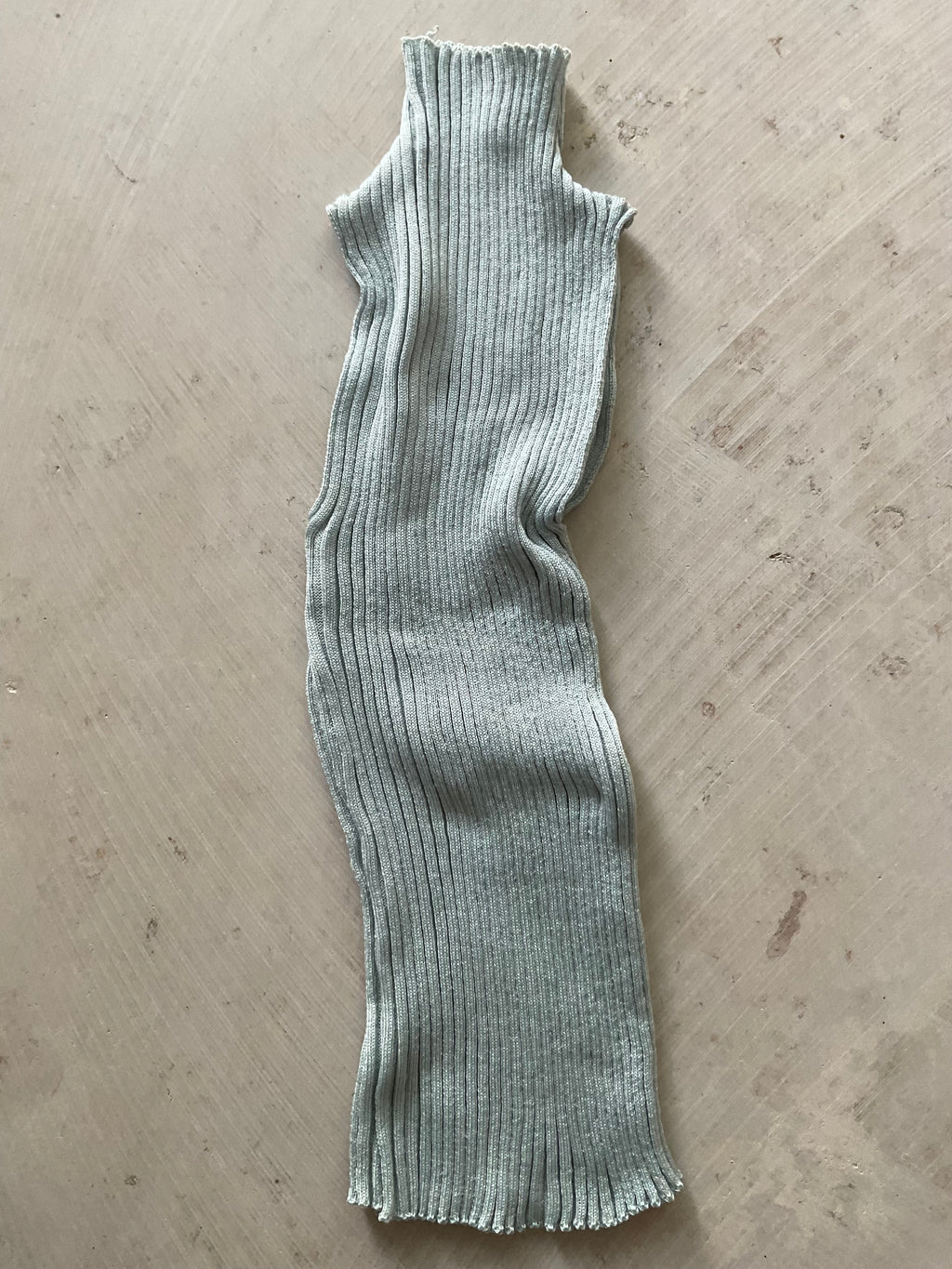 Merino Knitted Rib Top – Handmade in Berlin Sage grey