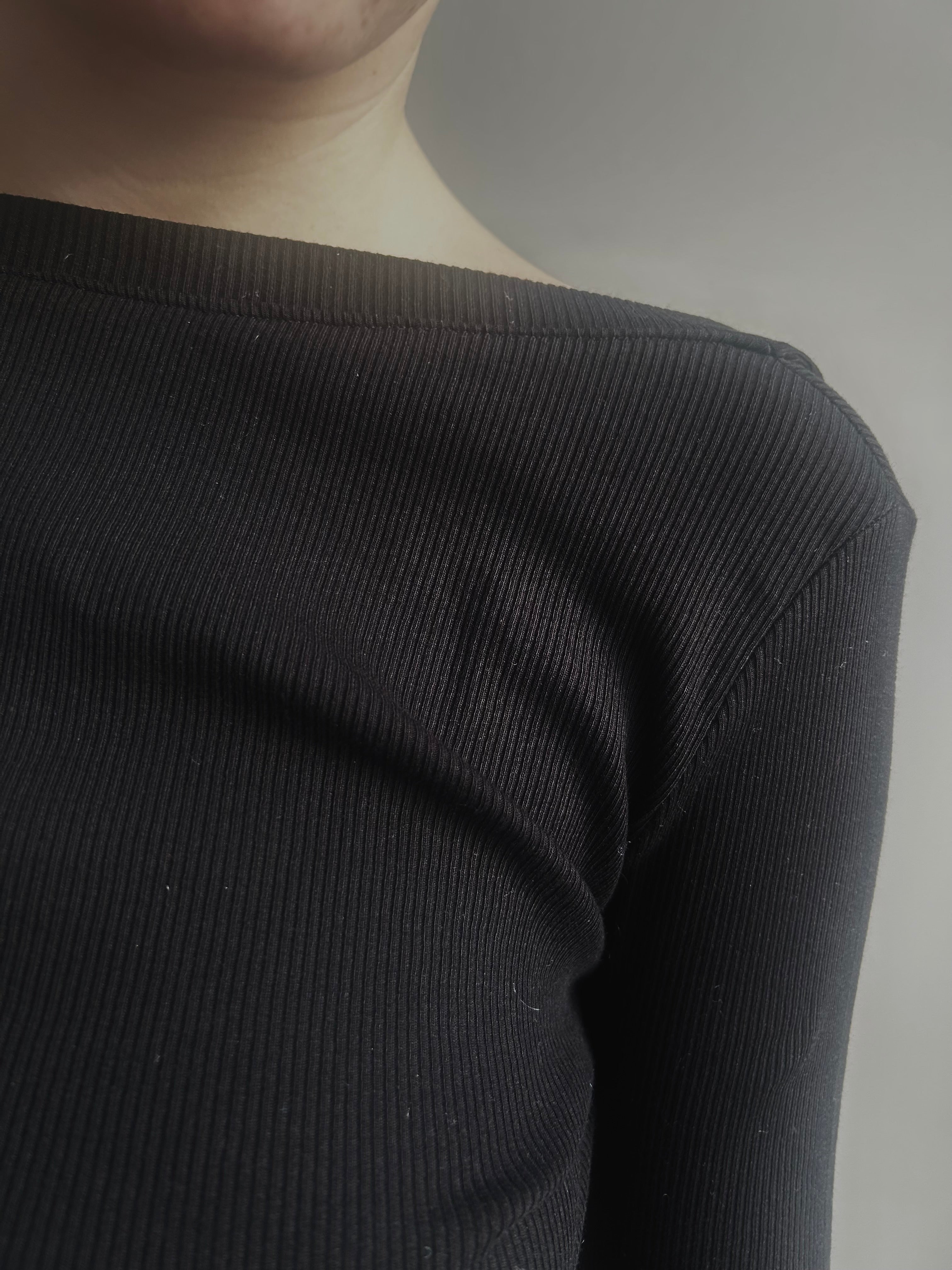 Pia Top — Open Back Black