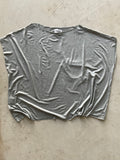 Yoko Oversized Viscose Boat Neck Top – Made in Berlin light grey