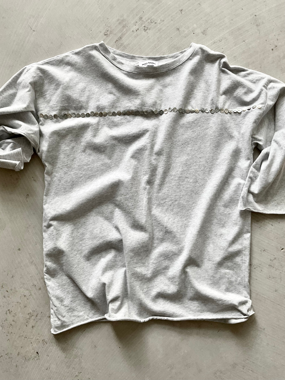 ROMY BUTTON TOP grey