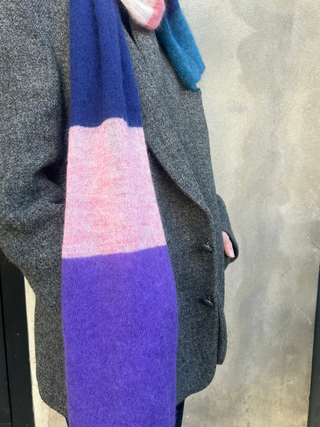 Alpaca Scarf Multicolour Stripes – One of a Kind no 2